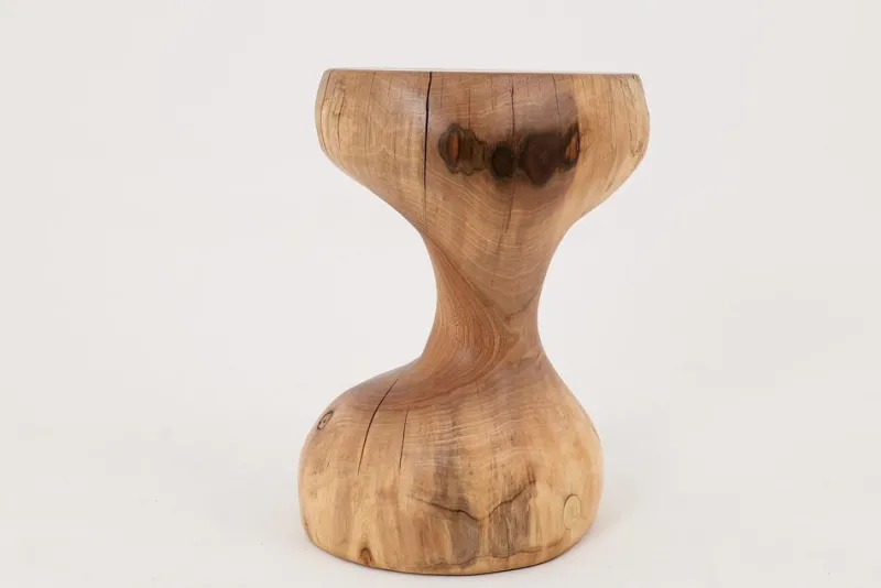 Pamono Sculptural Side Table in Walnut by Logniture> Tables