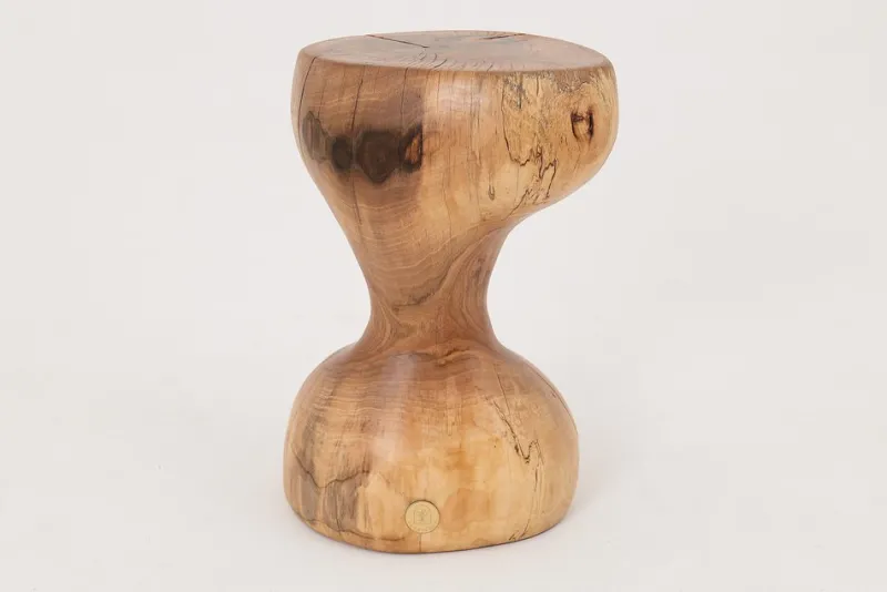 Pamono Sculptural Side Table in Walnut by Logniture> Tables