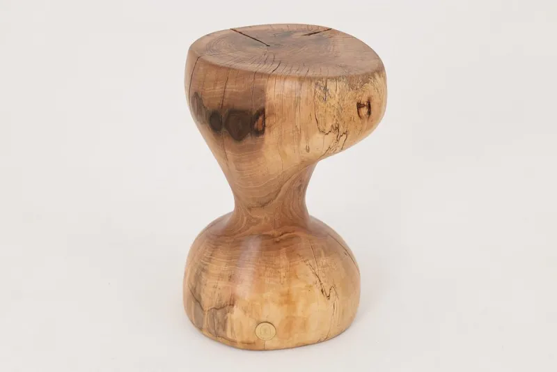 Pamono Sculptural Side Table in Walnut by Logniture> Tables