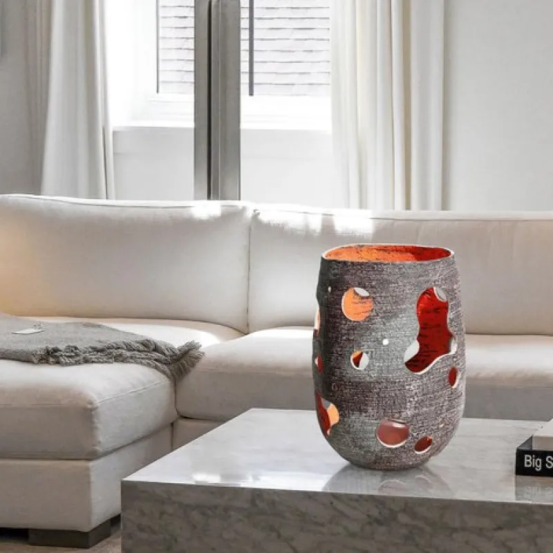 Pamono Sculptural Wide Lantern Vase by Donatas Zukauskas> Garden Lighting|Garden Lighting