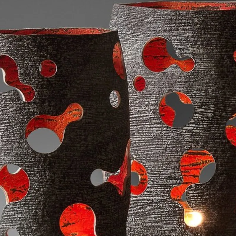 Pamono Sculptural Wide Lantern Vase by Donatas Zukauskas> Garden Lighting|Garden Lighting