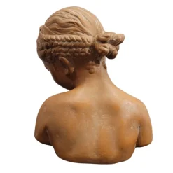 Pamono Sculpture Bust of Girl, 1940s, Terracotta><noscript><img width=