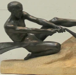 New Pamono Sculpture by Max Le Verrier, 1940s