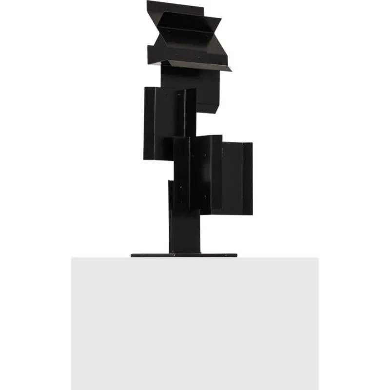 Outlet Pamono Sculpture in Black Lacquered Metal by Lars-Erik Falk, 1969
