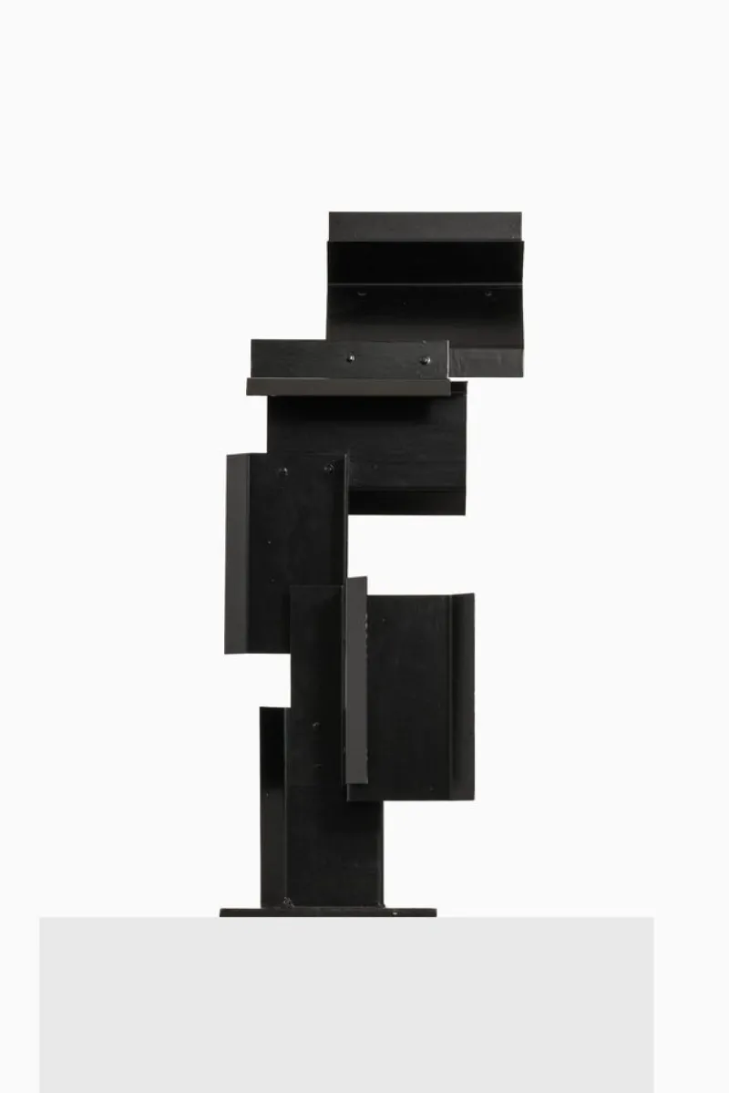 Outlet Pamono Sculpture in Black Lacquered Metal by Lars-Erik Falk, 1969