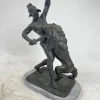 Pamono Sculpture of a Lion Fighting, 1800s, Metal> Classical