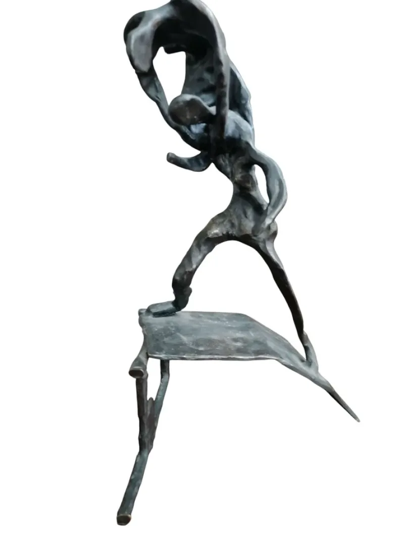 Clearance Pamono Sculpture of Wrestlers, 1970s, Bronze
