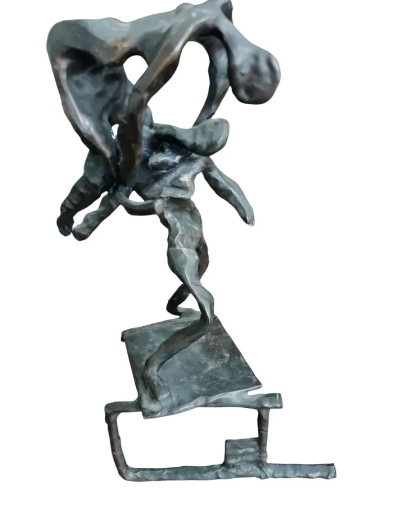 Clearance Pamono Sculpture of Wrestlers, 1970s, Bronze