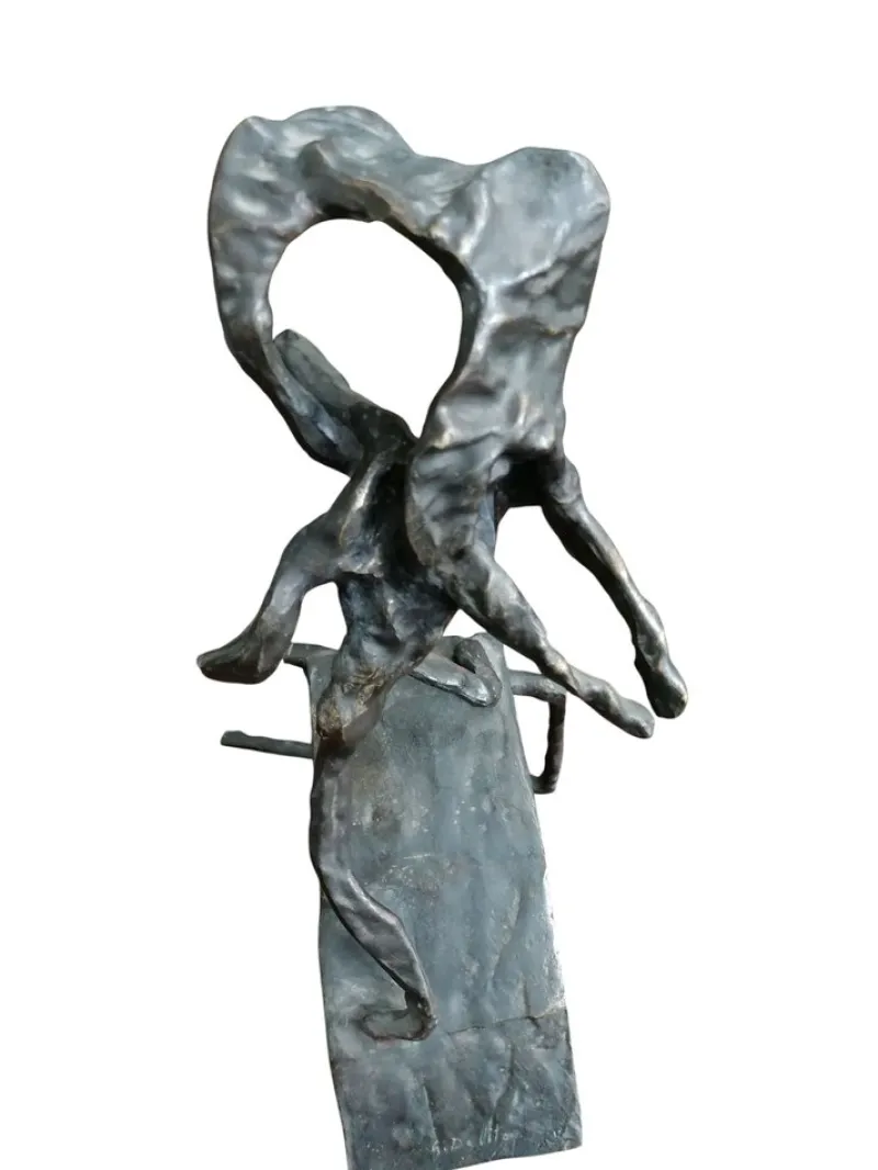 Clearance Pamono Sculpture of Wrestlers, 1970s, Bronze