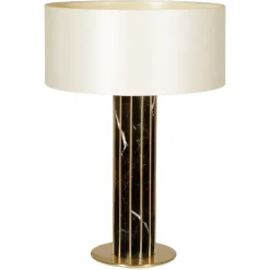 Outlet Pamono Seagram Nero Marquina Marble Table Lamp by Insidherland