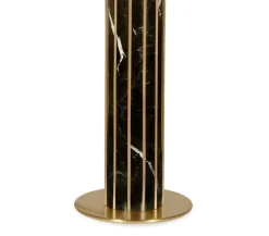 Outlet Pamono Seagram Nero Marquina Marble Table Lamp by Insidherland