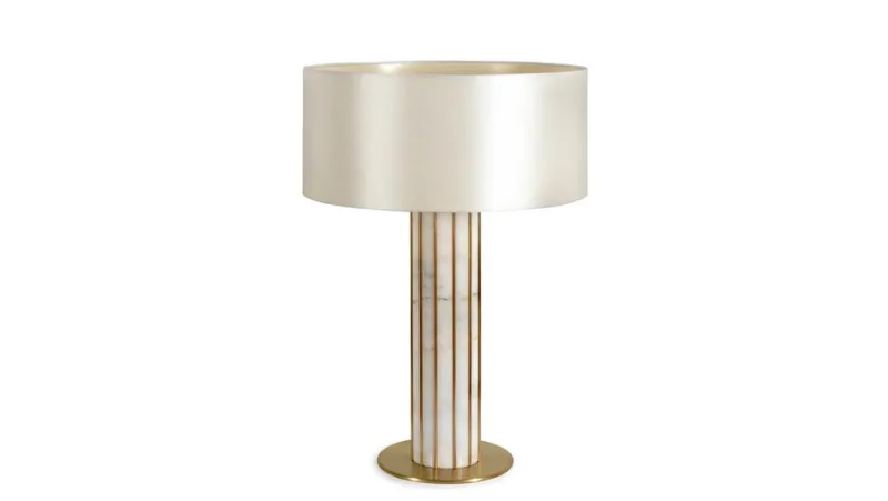 Outlet Pamono Seagram Nero Marquina Marble Table Lamp by Insidherland