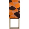 Pamono Seasons Mobile Cabinet in Laminated Wood with Metal and Leather by Oscar Maschera> Storage