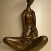 Pamono Seated Mother with Child, 1970s, Bronze