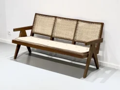 Best Pamono 3-Seater Bench Sofa by Pierre Jeanneret, India, 1956