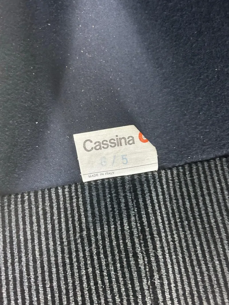 Pamono 2-Seater Sofa and Lounge Chair for Cassina attributed to Vico Magistretti for Cassina, 1970s, Set of 2> Living Room Sets