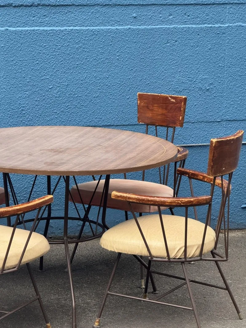 Pamono Seating Group by Richard McCarthy for Selrite, USA, 1950s, Set of 5> Garden Seating