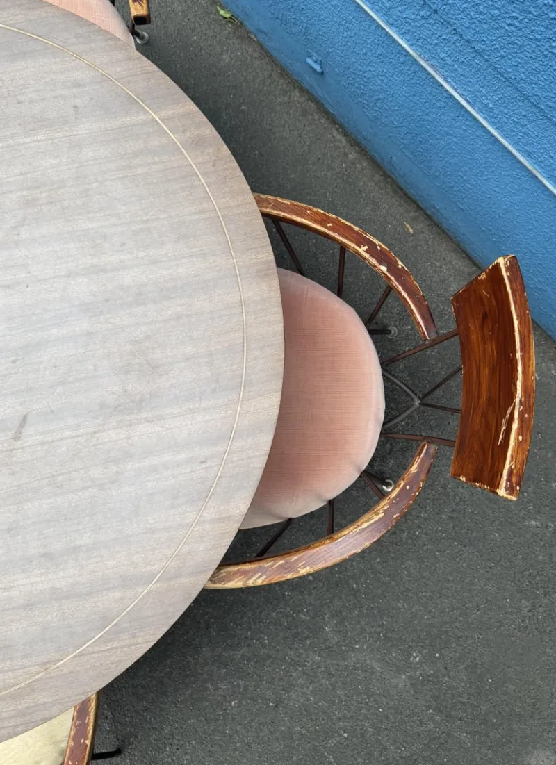 Pamono Seating Group by Richard McCarthy for Selrite, USA, 1950s, Set of 5> Garden Seating