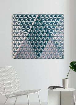 Pamono Sebastian Welzel, Cis-3 Topographie Wall Sculpture, Cardboard & Spray Paint><noscript><img width=