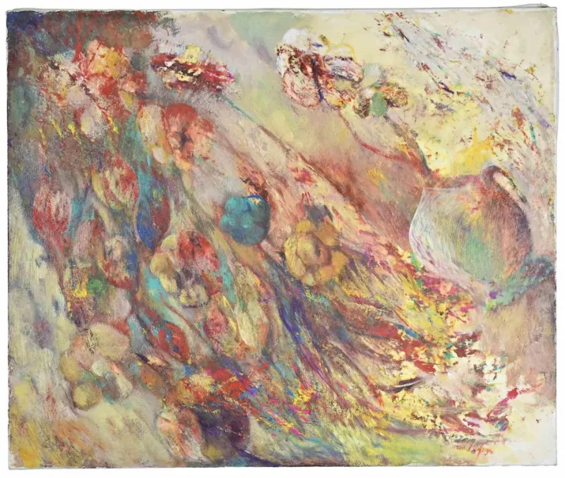 Pamono Sebastiano Sanguigni, Still Life Abstraction, Oil Painting, 2000s> Abstraction