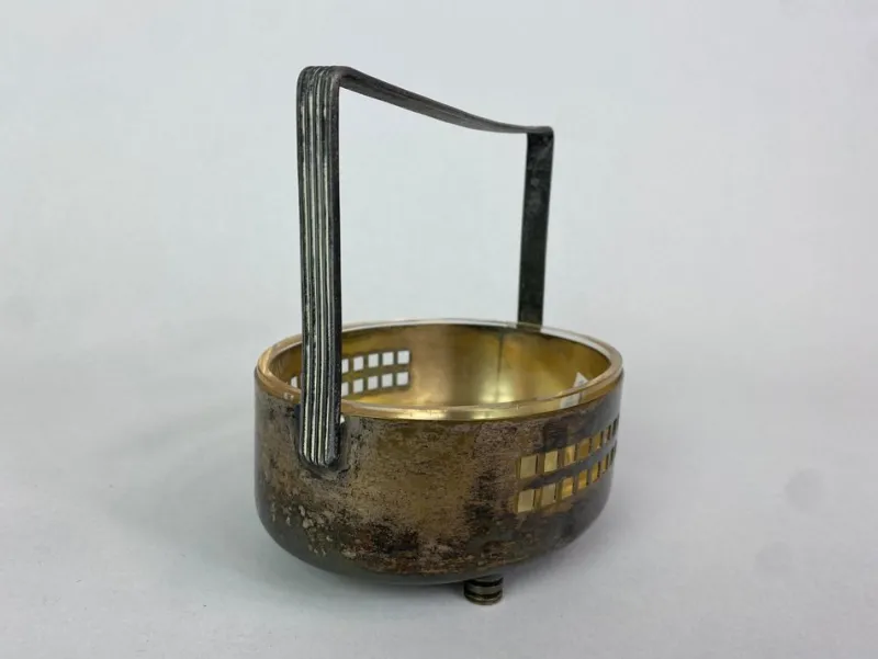Pamono Secession Basket attributed to Hans Offner for W&G, 1890s> Trunks Crates & Baskets