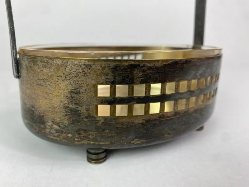 Pamono Secession Basket attributed to Hans Offner for W&G, 1890s> Trunks Crates & Baskets