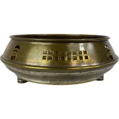 Pamono Secession Brass Bowl attributed to Jutta Sika and Kolo Moser, 1890s