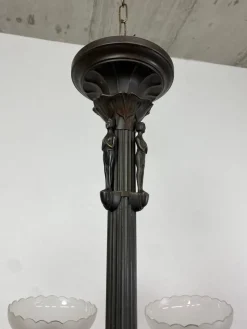 Discount Pamono Secession Bronze Chandelier, 1920s