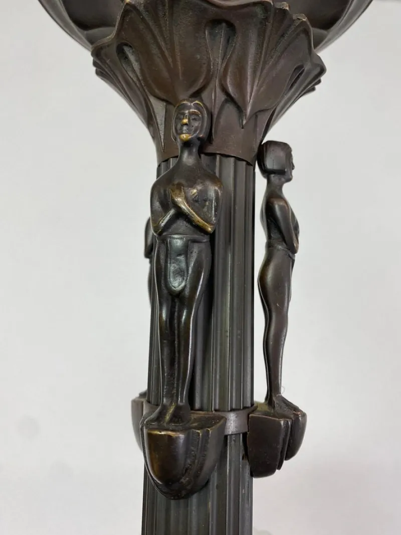 Discount Pamono Secession Bronze Chandelier, 1920s