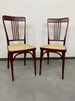 New Pamono Secession Dining Chairs attributed to Thonet, 1890s, Set of 2