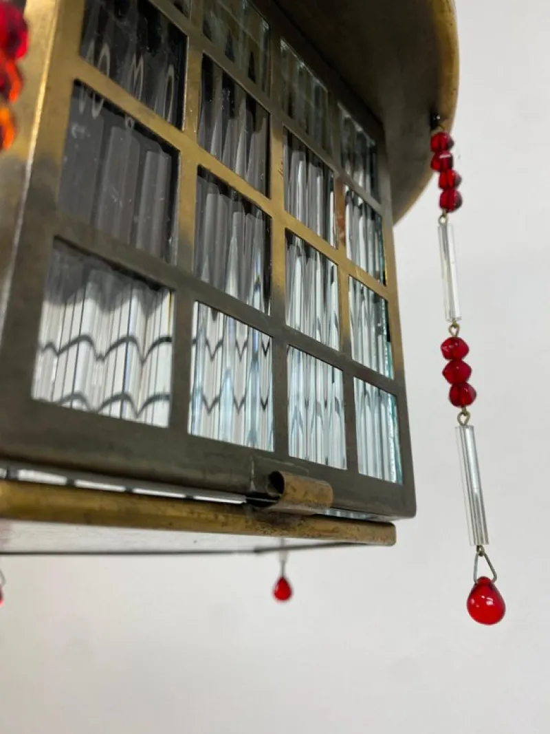 Pamono Secession Hanging Lamp attributed Josef Hoffmann, 1890s> Ceiling Lights