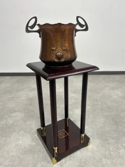 Pamono Secession Mahogany Pedestal, 1890s> Pedestals And Columns