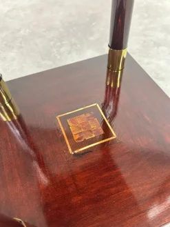 Pamono Secession Mahogany Pedestal, 1890s><noscript><img width=