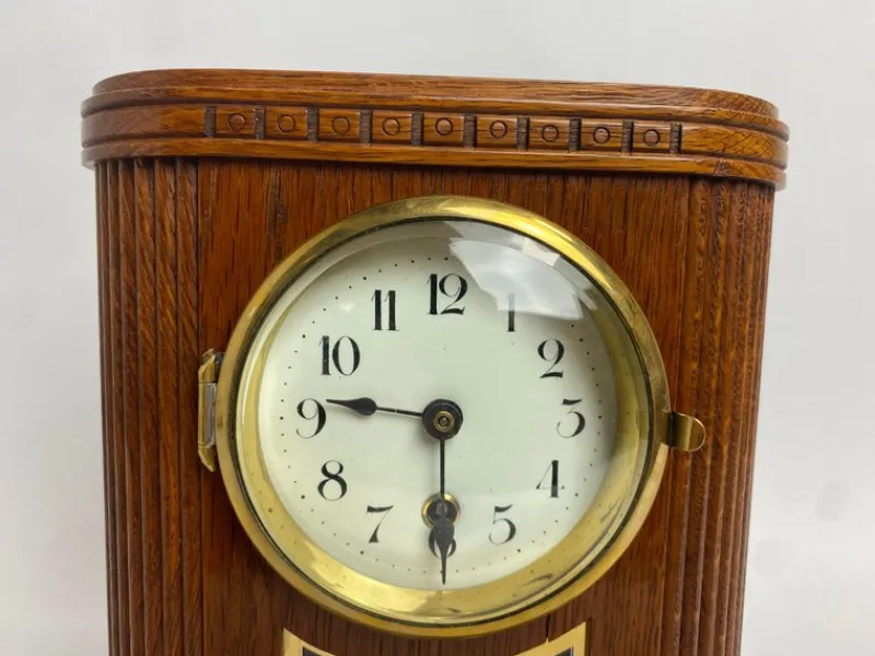 Pamono Secession Mantel Clock by Otto Prutscher, 1890s> Clocks