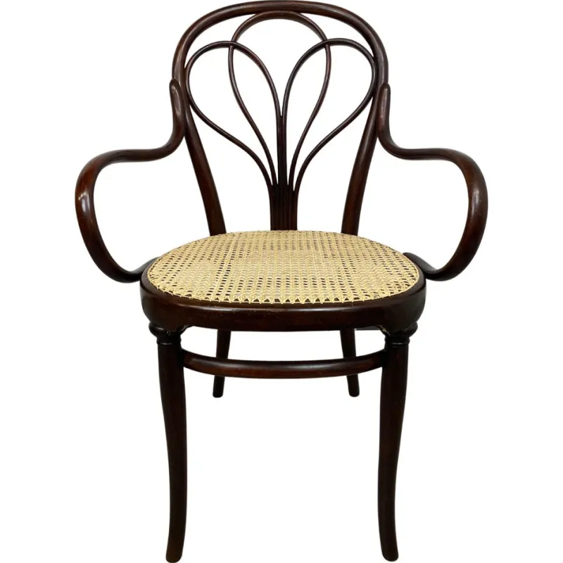 Pamono Secession No. 25 Desk Chair attributed to Thonet, 1890s> Office Chairs