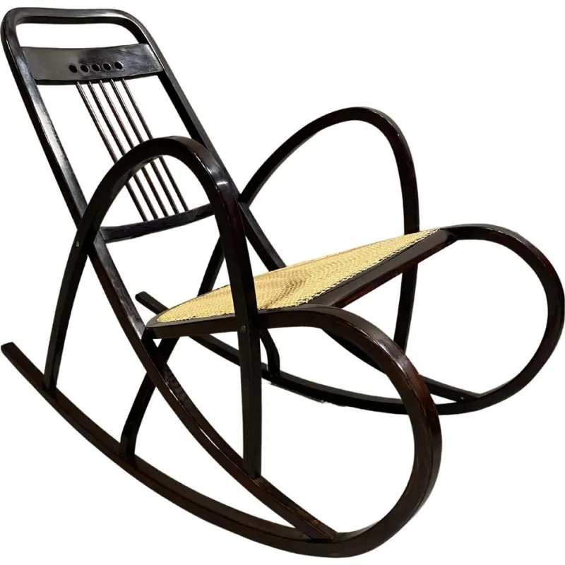 Pamono Secession Rocking Chair by Marcel Kammerer for Thonet, 1890s> Rocking Chairs