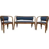 Pamono Secession Seating Group by Gustav Siegel for J&J Kohn, 1890s, Set of 3> Living Room Sets
