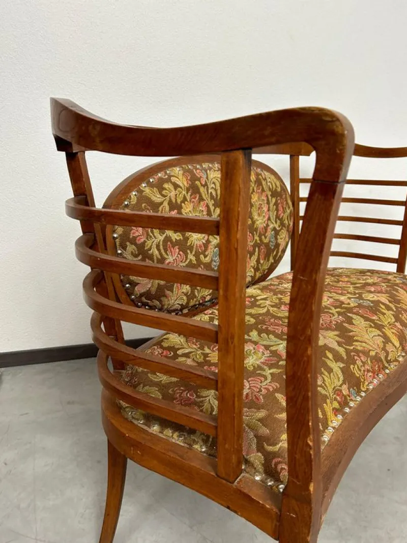 Pamono Secession Seating Group by Otto Wagner, 1890s, Set of 3> Living Room Sets