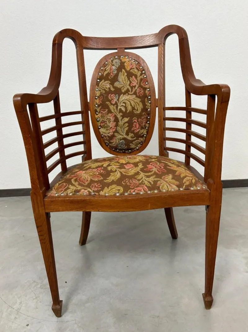 Pamono Secession Seating Group by Otto Wagner, 1890s, Set of 3> Living Room Sets