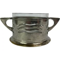 Pamono Secession Sugar Bowl attributed to Argentor Wien, 1890s> Coffee & Tea Service