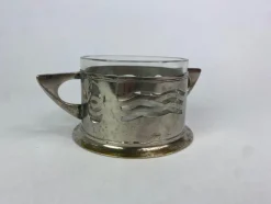 Pamono Secession Sugar Bowl attributed to Argentor Wien, 1890s><noscript><img width=