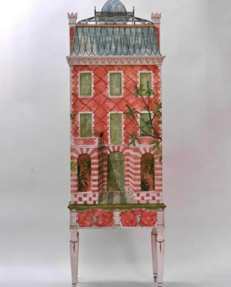 Pamono Second Empire Red Brick Doll House by Eric Lansdown> Decorative Objects
