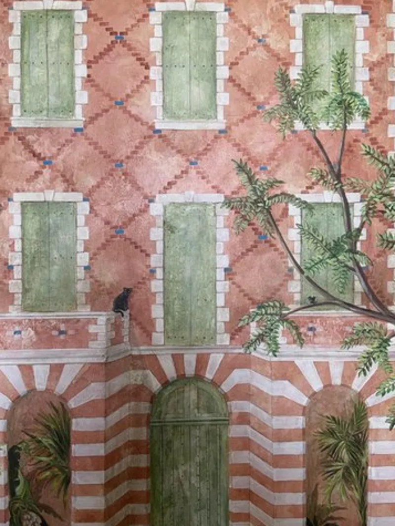 Pamono Second Empire Red Brick Doll House by Eric Lansdown> Decorative Objects