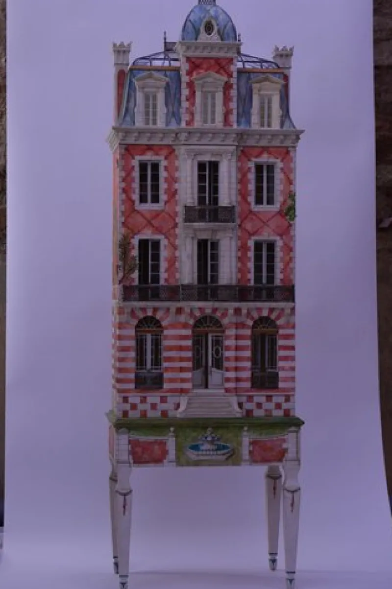 Pamono Second Empire Red Brick Doll House by Eric Lansdown> Decorative Objects