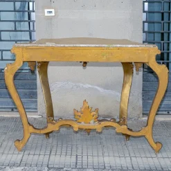 Outlet Pamono Second Half of the 20th Century Console with Mirror in Carved and Gilded Wood, France, 1890s, Set of 2