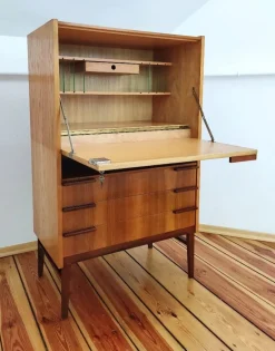 Pamono Secretaire attributed to Frantisek Mezulanik for Up Závody, Former Czechoslovakia, 1960s><noscript><img width=