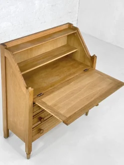Pamono Secretaire by Guillerme and Chambron, 1950s><noscript><img width=
