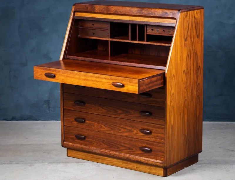 Online Pamono Secretaire in Rosewood from Dyrlund, Denmark, 1970s