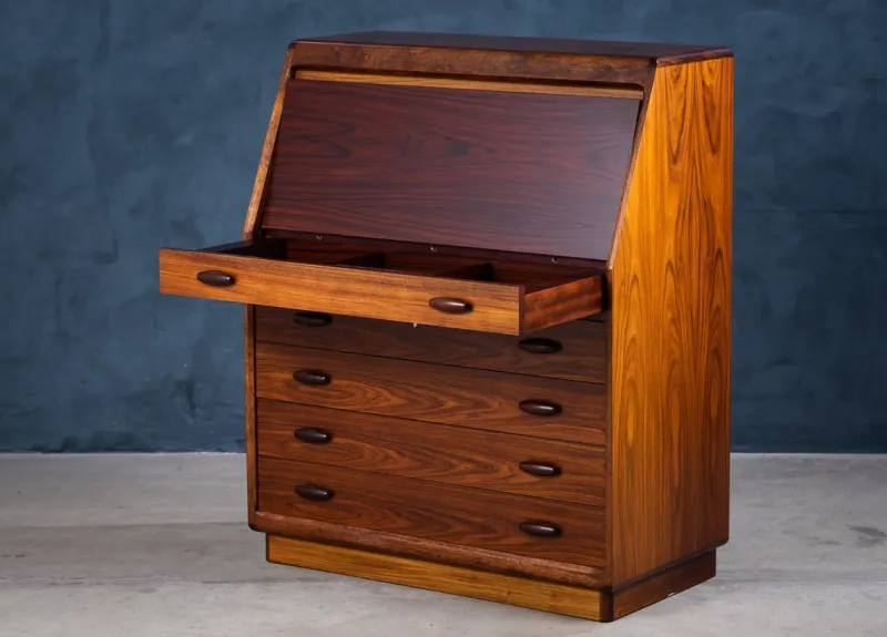 Online Pamono Secretaire in Rosewood from Dyrlund, Denmark, 1970s