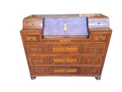 Hot Pamono Secretaire with Flap by Lorenzo Lorenzi, 1830